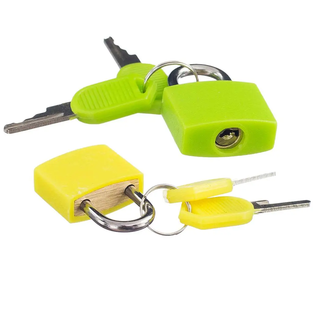 กุญแจขนาดเล็ก 2 ชิ้นพร้อมกุญแจล็อคแผ่นขนาดเล็กสําหรับล็อคเกอร์กระเป๋าเดินทาง