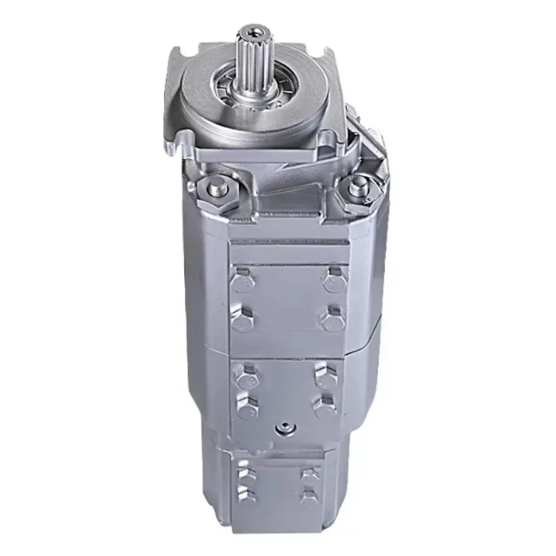 Chinese Manufacturer High Performance Standard Hydraulic Triple Gear Pumps with High Quality and 1 Year Warranty