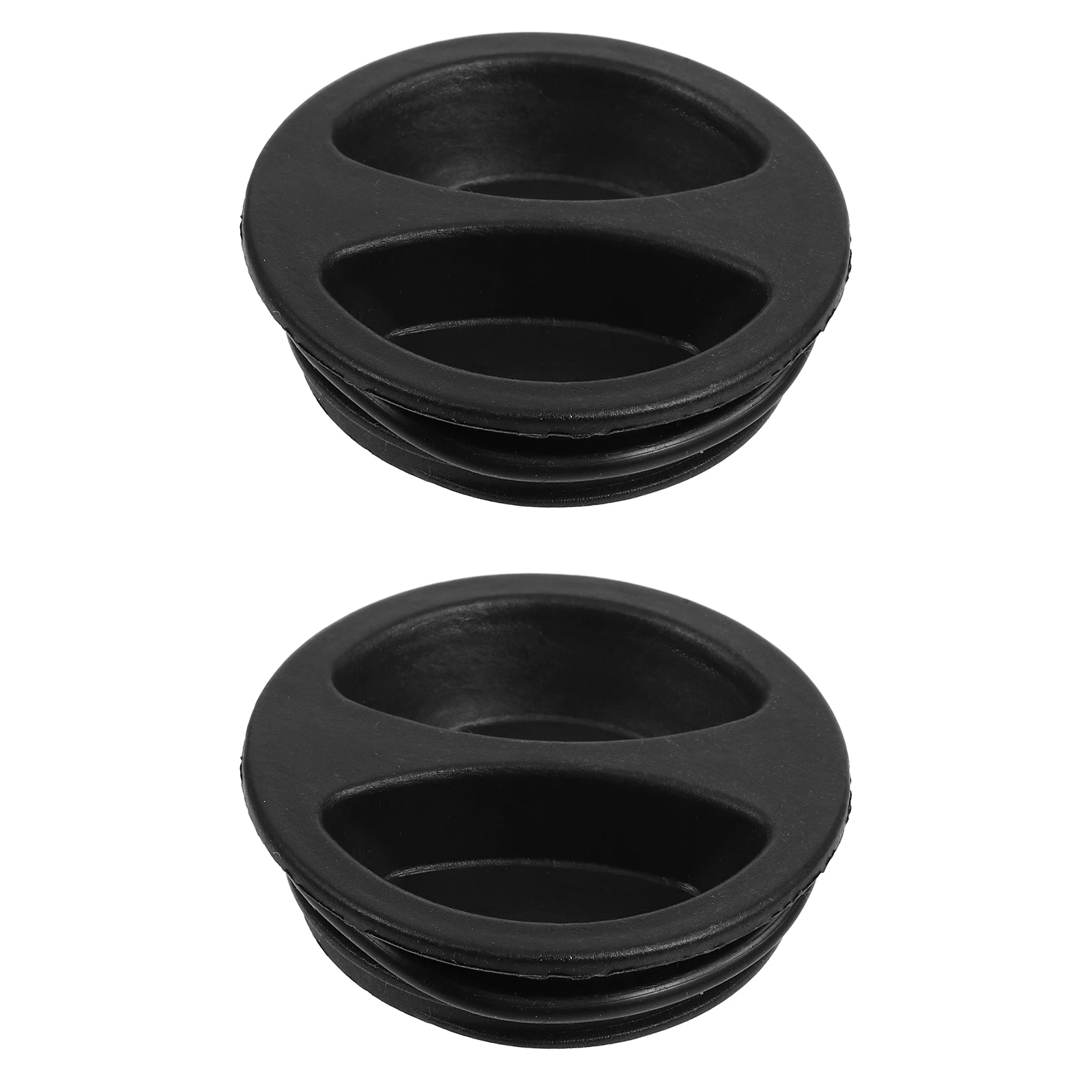 

2Pcs Outdoor Umbrella Base Cover Drainage Holes Prevent Rust Water Accumulation Durable Elegant Design 5cm Black