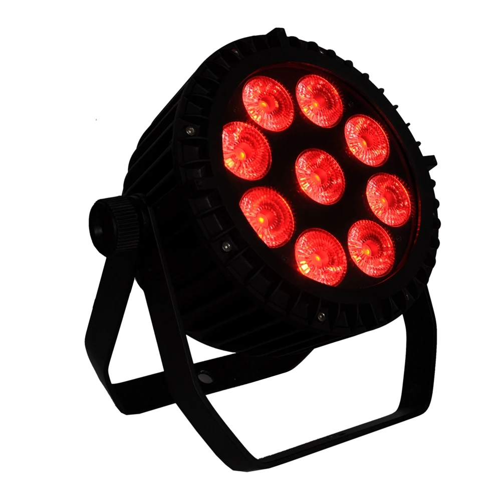 Freeshipping 8 Pack LED 9x18W 6IN1 Color Par Blinder Lighting Aluminum Housing DMX512 Stage Light Theaters Churches Concert