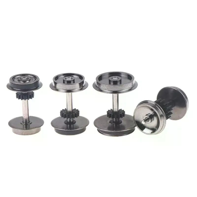 2 stuks HO Schaal Wielen Upgrade DC Wielset Voor 1:87 Model Treinen Spoorweg HO Gauge Wielen Voor Modeltreinen DIY Accessoire