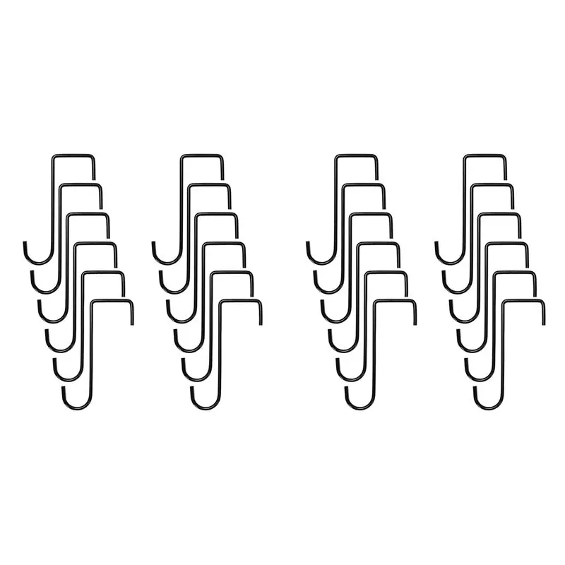 SYW-24PCS Plant Hooks Hangers Garden Over Fence Hooks For Hanging Baskets, Wall Hanging Fence Hooks For Lights