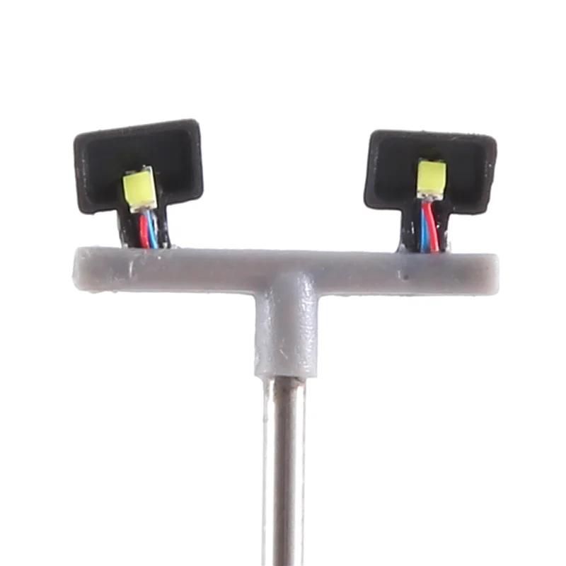 10Pcs 2Led Street Lamp 1:100 Ho Scale Street Light Scenery Mini Lamppost For Sand Table Model 2