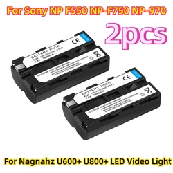 For Sony NP F550 NP-F750 NP-F970 Battery Camera Lights for Nagnahz U600+ U800+ LED Video Light