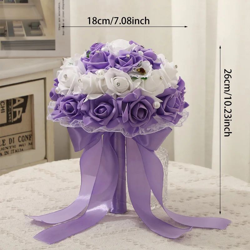 Elegant Wedding Bridal Bouquet, Romantic Floral Design, Perfect for Various Wedding Themes, Essential for Your Special Day! image 4