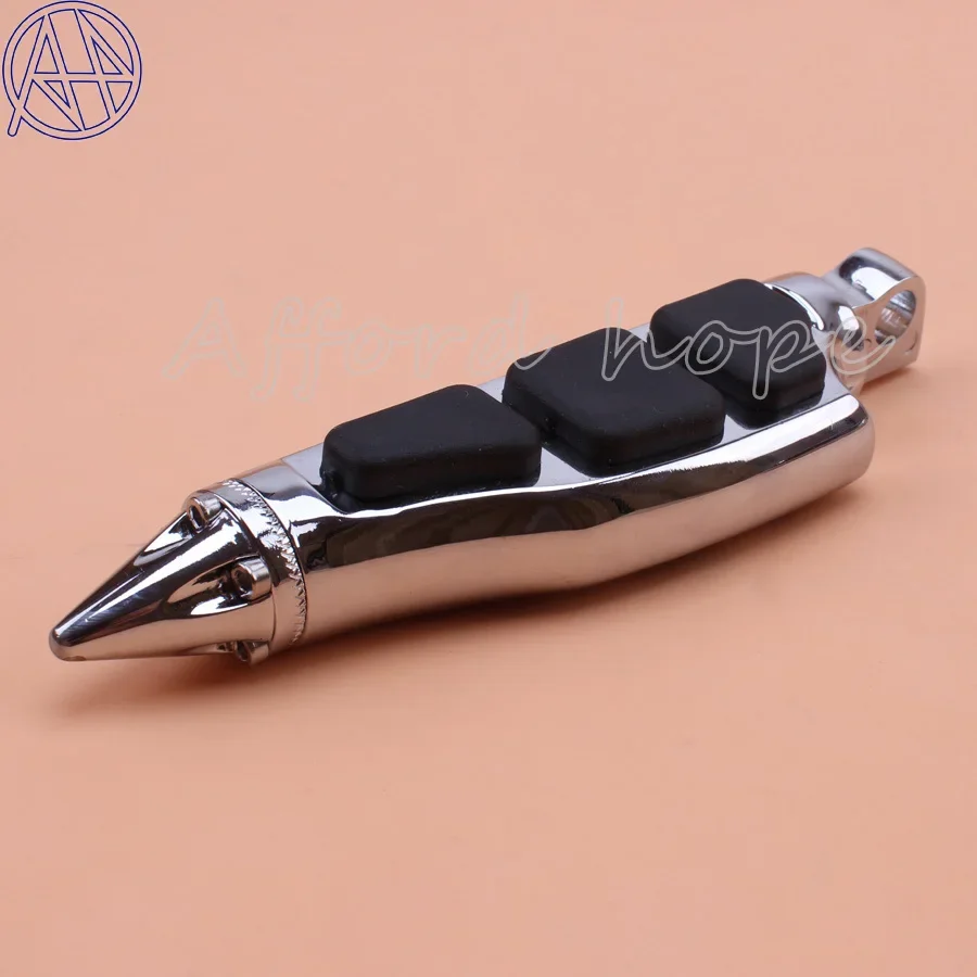 Spike Pegs Unique Stiletto Footrest Chroming Footpegs Pedal Fit For Harley Davidson Softail Sportster Dyna Custom