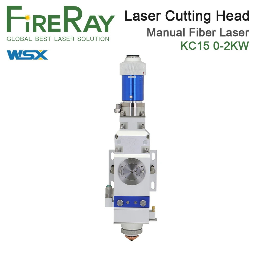 FireRay WSX 0-2kw KC15A Fiber Laser Cutting Head Manual Cutting Head 2000W for Metal Cutting