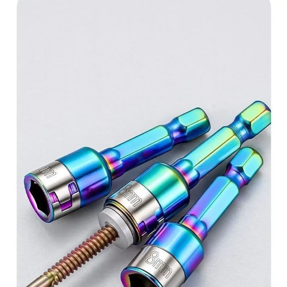 Magnetic Hex Shank Socket Drill Bit Holder Extension Bar Adapter For Power Tools Heavy Duty Steel Screw Driver Attachment