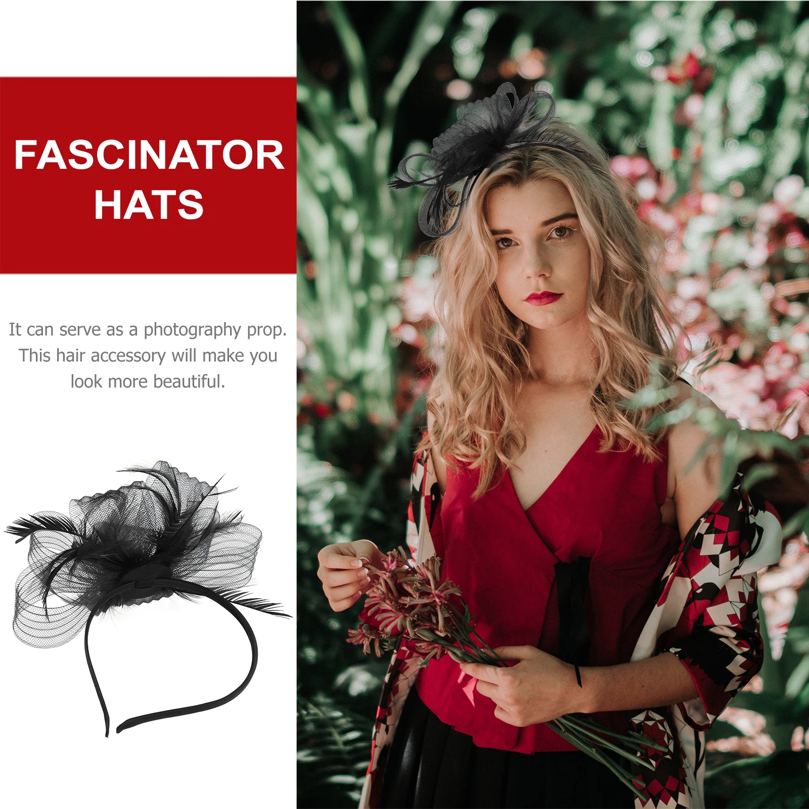 

Retro Fascinator Hats Vintage Small Hats for Women Classic Mesh Headb Hairclip Suitable Tea Party Dinner Wedding Hairstyle