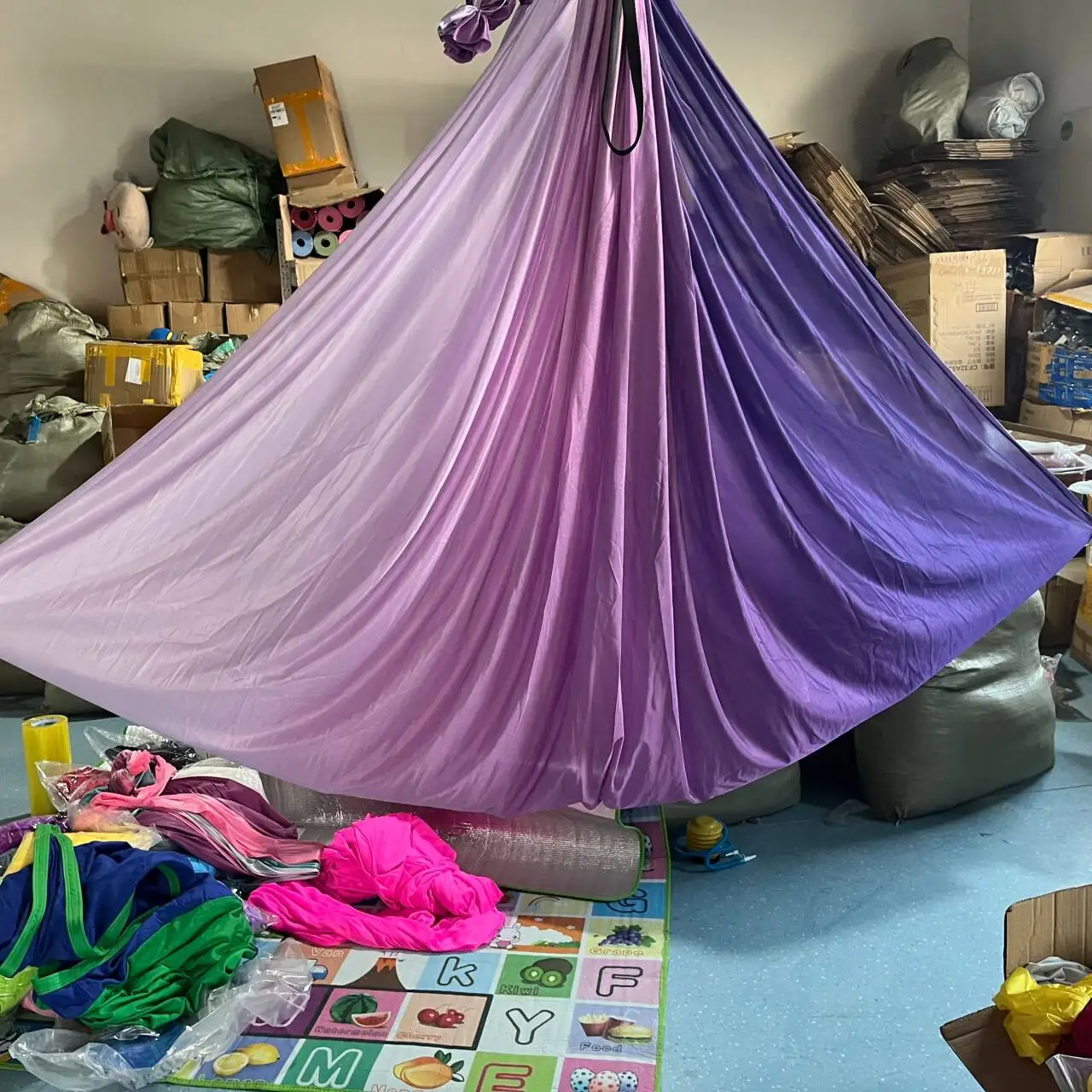 Multicolour 2018 New Aerial Anti-gravity Yoga Hammock Swing Flying Yoga Bed Bodybuilding Gym Fitness Equipment Inversion Trapeze