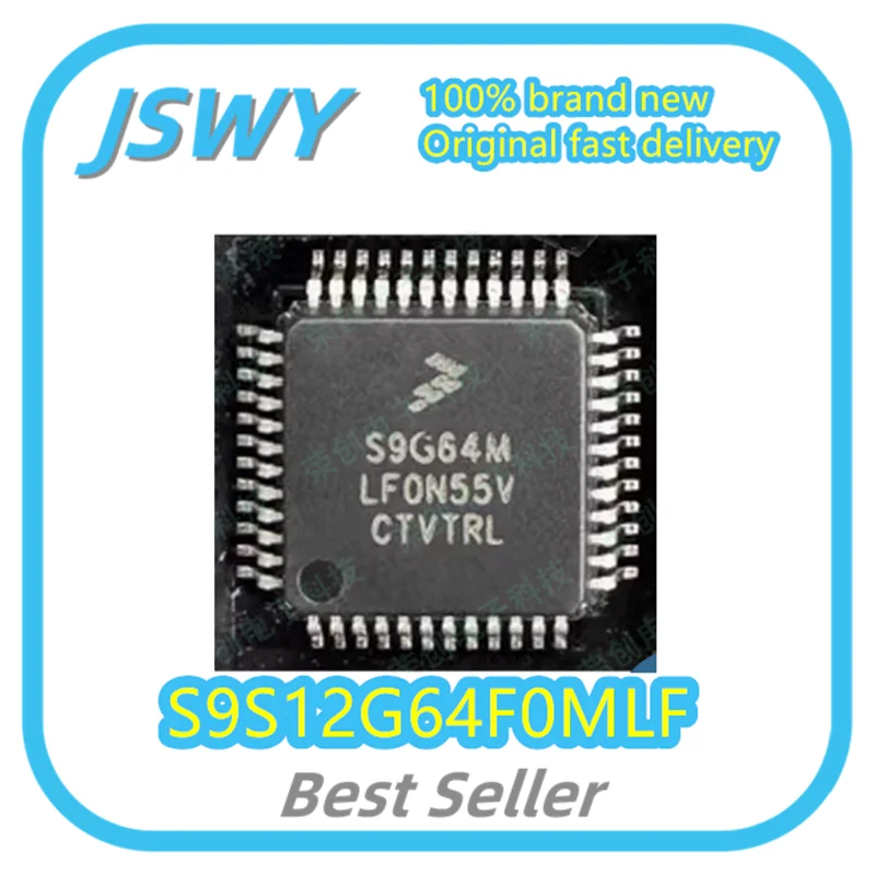 

(3/30pcs) S9S12G64F0MLF Silkscreen S9G64M LQFP48 Microcontroller Chips Original Genuine