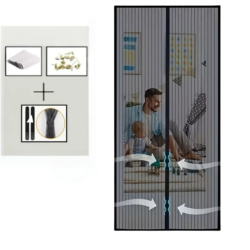 Insect Screen for The Sliding Door of a Caravan