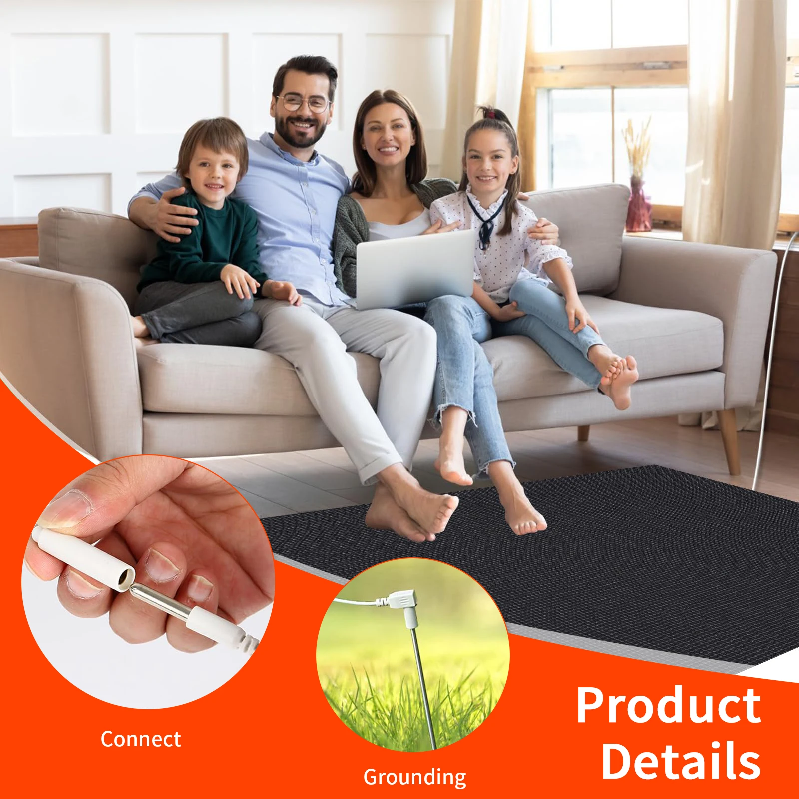 Заземляющий стержень с заземляющей проволокой 40 футов/12 м. Заземленные сварочные стержни. Продукты для помещений. Соединение к листов. Подушечки. Одеяла. Наволочка.