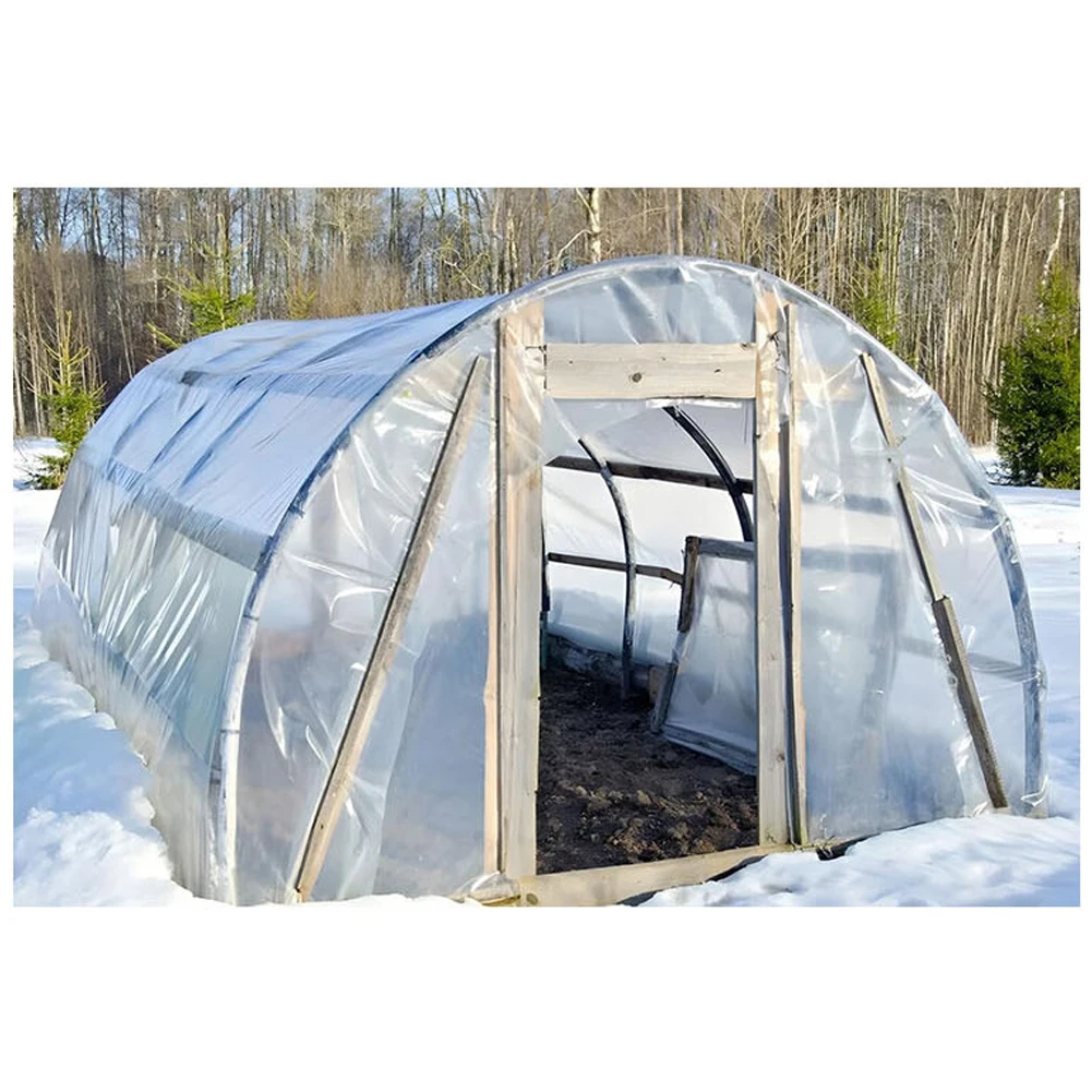 6.5x20 FT Clear Polyethylene Film Greenhouse Plastic Cover For Gardening Farming All-Weather Use Accessories Frost Protection