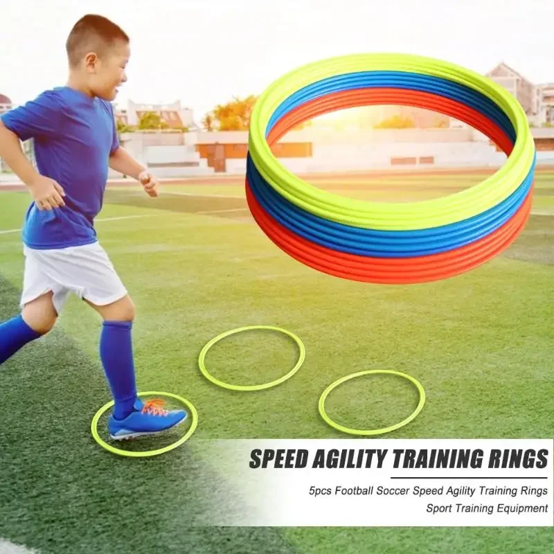 10 teile/satz Agility Trainings ringe tragbare Fußball Fußball Speed Agility Trainings ringe Sport Futbol Trainings geräte