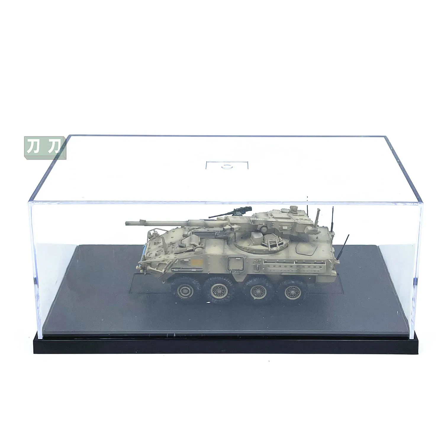 1:72 Scale Sand Color Simulation Finished Model of US M1128 Stryker Mobile Militarized Combat Eight-wheeled Armored Vehicle