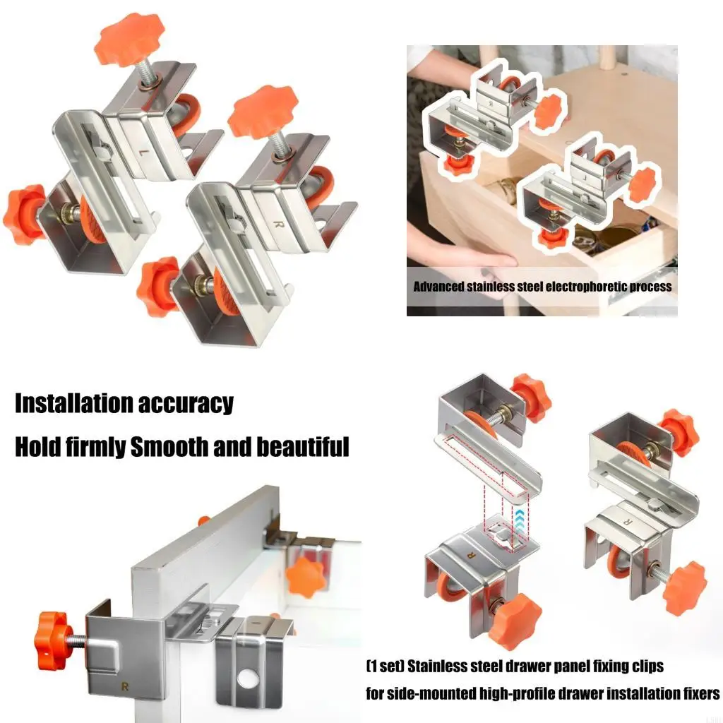 

L9BE Стабилизаторы ящика Оборудование для боковой установки Передняя установка ящика Зажимы для высоких шкафов Простая сборка