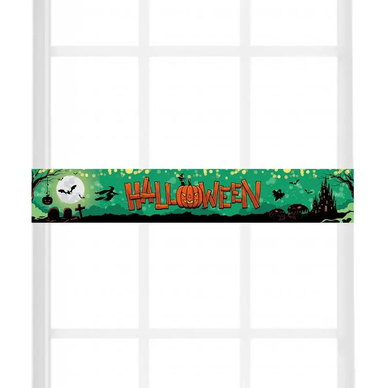 Halloween Banner Vintage Backdrop Hangings OutdoorBanner 50 X 300cm Spooky Vintage Backdrop Hangings For Garage Yard Wall