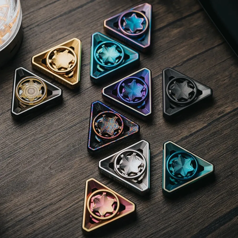 WMEDC SHERIFF Fidget Spinner Stress Relief Toy Gyro Office Desk Accessories Handling Feel Fidget Toys Adults Metal