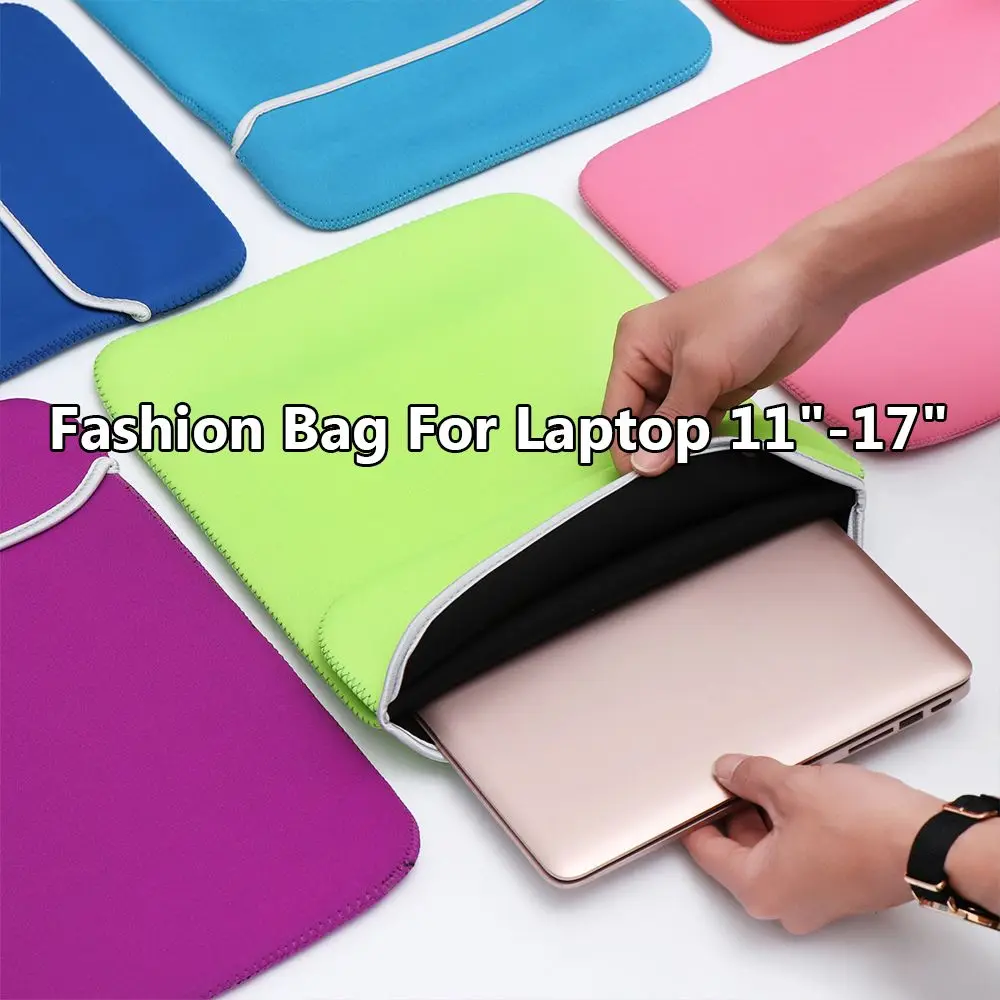 

Soft Liner Cotton Fabric Laptop Bag Briefcase Notebook Pouch Sleeve Case Cover For Lenovo HP Dell Asus 11 13 14 15 17 inch