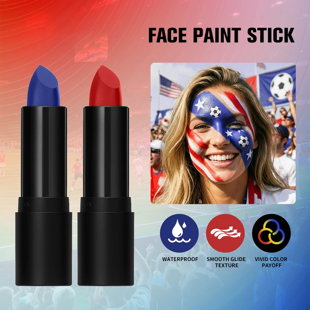 Face Body Paint Stick Eye Black Softball Football Baseball Sports  Non-Toxic Hypoallergenic for Halloween SFX Makeup Cosplay Jok