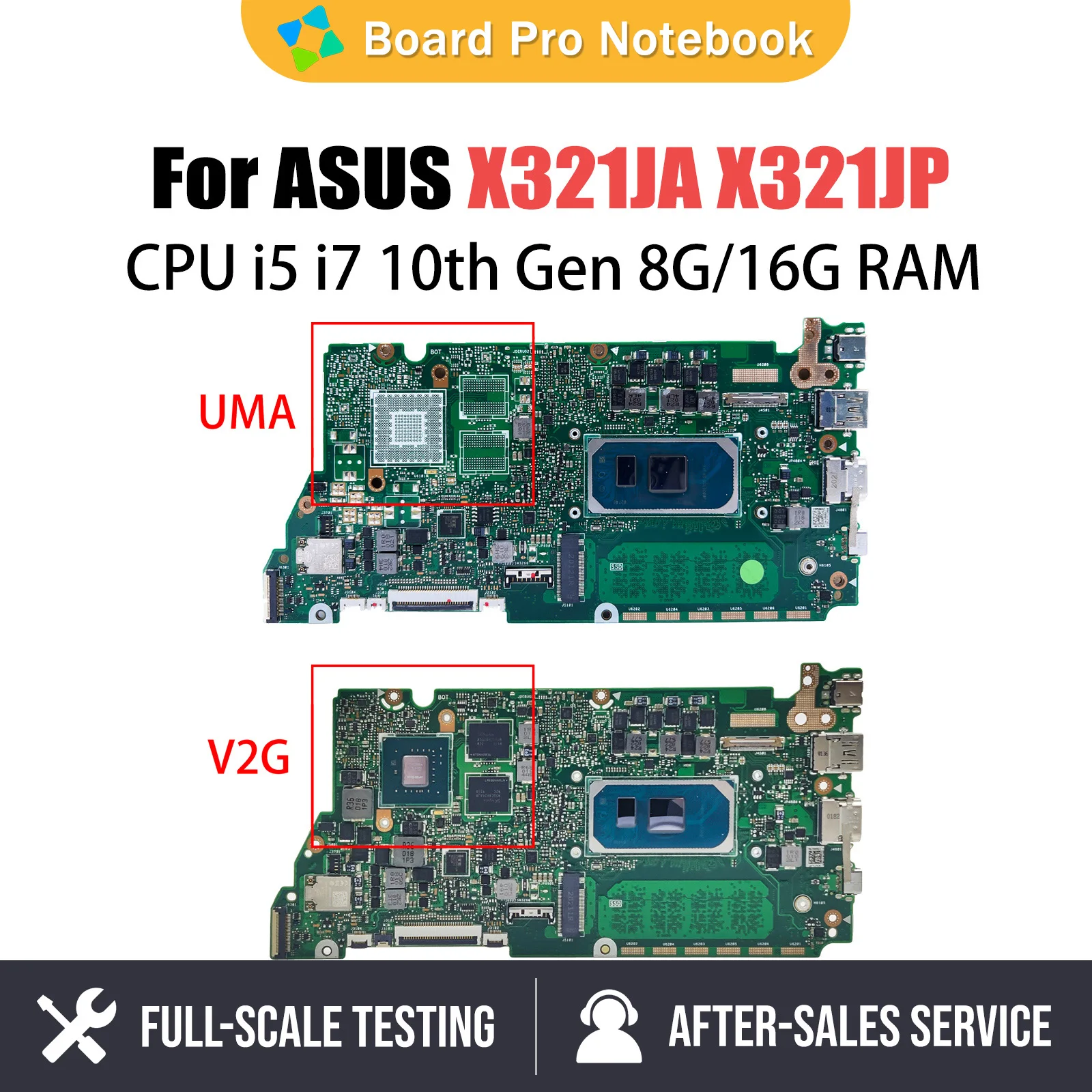 

Notebook Mainboard For ASUS X321J X321JA X321JP X321JQ I321J S333J Laptop Motherboard i5 i7 10th Gen CPU RAM-8GB 16GB