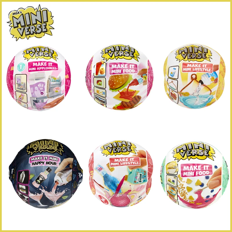 New 1pc Mga Miniverse Genuine Make It Mini Lifestyle 2 Toy Blind Box Doll Gifts For Girls Mystery Box Kawaii Kids Diy Toys MGA