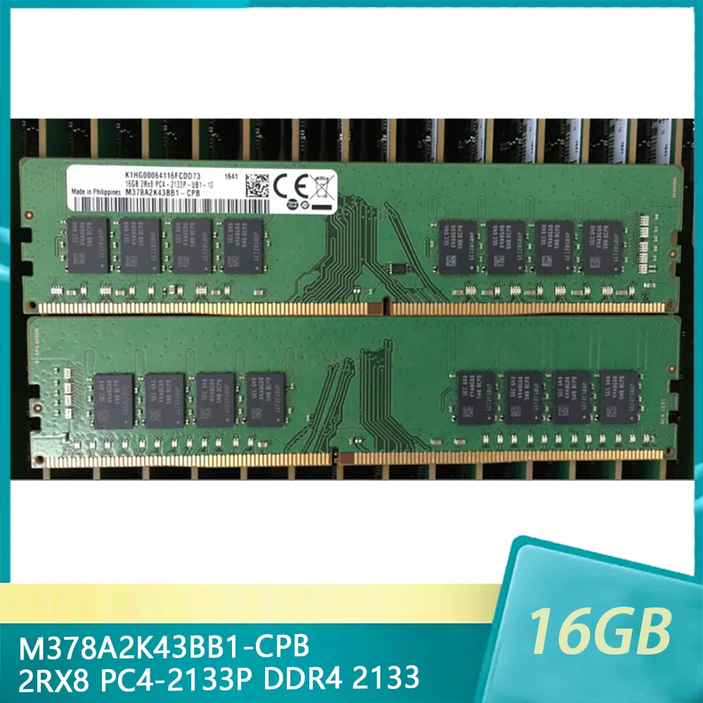 

1Pcs RAM 16G 2RX8 PC4-2133P DDR4 2133 16GB M378A2K43BB1-CPB Desktop Memory