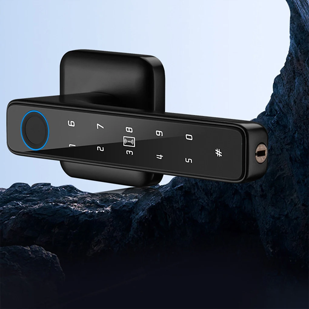 Цифровой умный дверной замок Tuya, несколько методов, ручка, ключ отпечатков пальцев, клавиатура, электронный замок, домашний дом, квартира