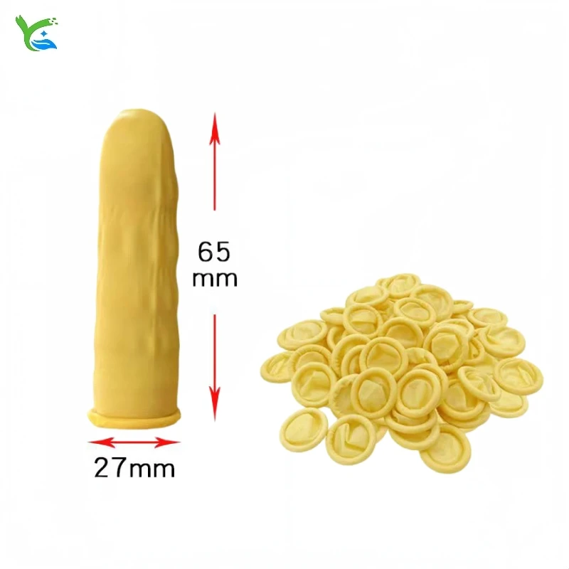 Disposable Anti-Static Rubber Finger Cots Factory Wear-Resistant Protection Dust-Free Powder Free Nail Art Thickened Finger Cots