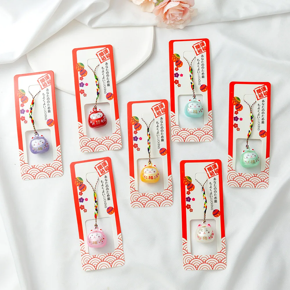 Dreamy Little Maneki-neko Bell Charm - Cute Bag/Phone Pendant, Water Sound Chime Accessory