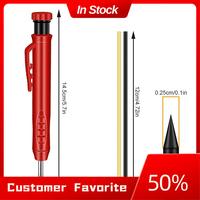 AT03 Top Construction Site Pen,Deep Hole Marker,Mechanical Pencil In One,Building Pencil For Marking On Wood,Metal,Concrete Tile