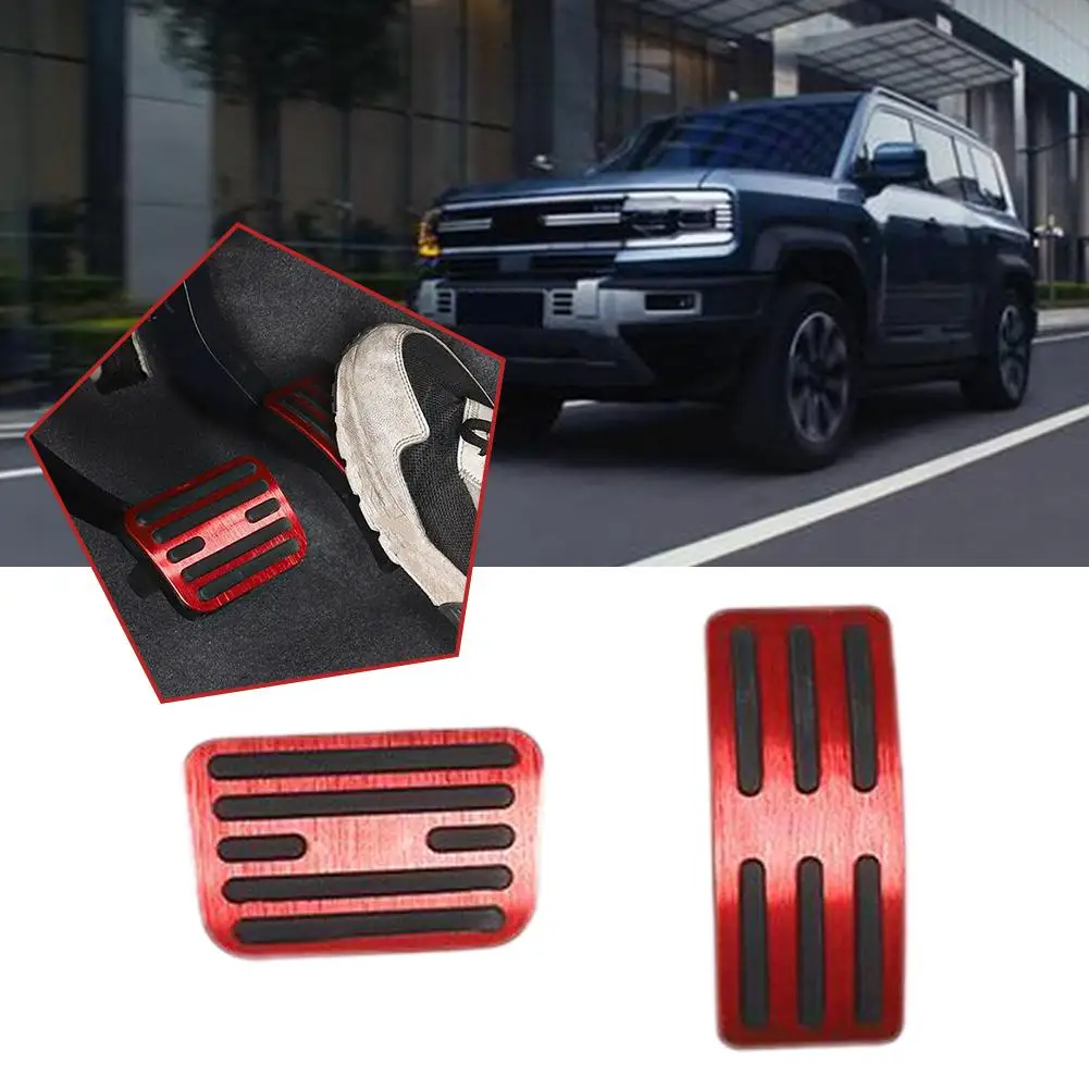 For Byd Shark 6 2025 2026 Alumium Alloy Rubber Brake Auto Anti-Slip Accelerator SHARK EWW Accessories Styling N Cover Pedal W8E8