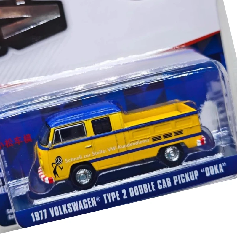 

Greenlight 1:64 Club Vee-Dub Collection 19-1977 T2 Dual Cab Pickup Коллекция "Doka" Игрушки Маленькие подарки Модель Настенный кулон