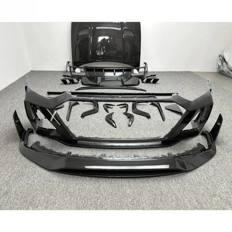 Premium Car Accsori MSY Style Dry Carbon Fiber Conversion Body Kits RS - Front Bumper Rear Diffuser Si Durle 3
