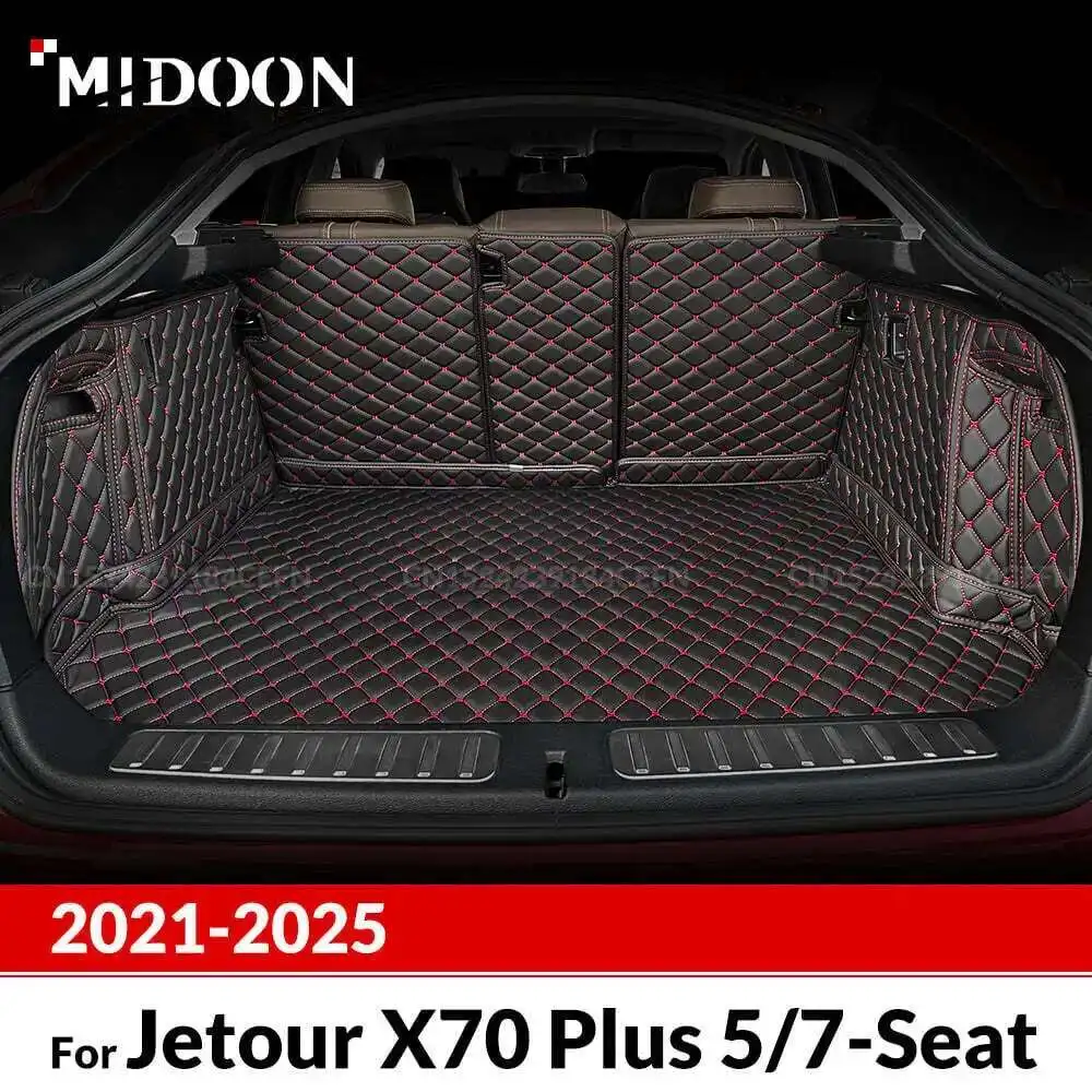 

For Jetour X70 Plus 5/7-Seat 2021-2022 Auto Full Coverage Trunk Mat Car Protective Pad Cargo Liner Interior Accessories
