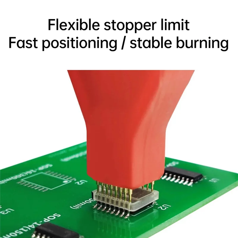 A13E-Abnehmbares Design Flexibles Kabel Chip Burn Write Probe Micro Chip Pogo Pins Download Line Programmer