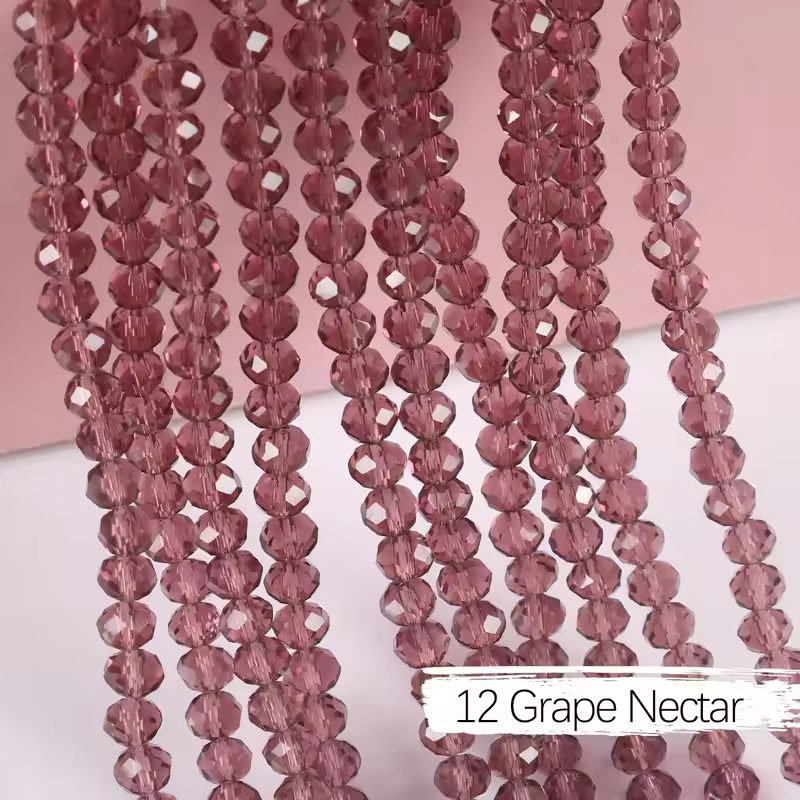 2mm 4mm 6mm 8mm Rondelle Austria Crystal Beads Faceted Glass Beads Loose Spacer Beads for DIY Bracelet Garment Making - Image 47