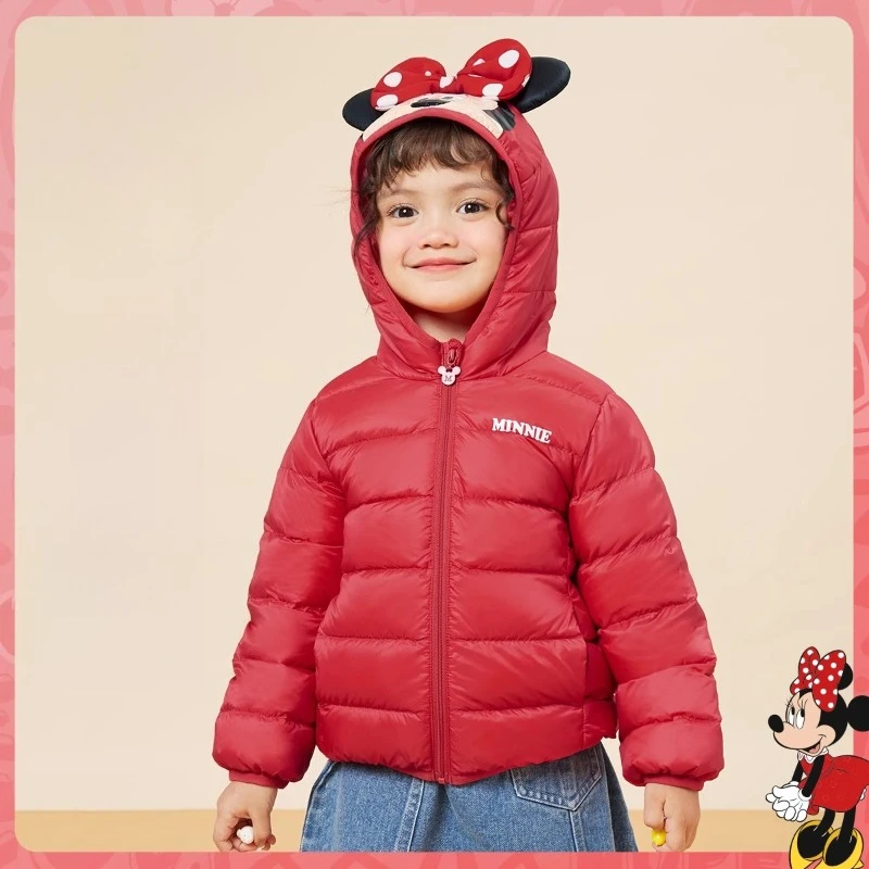 

Disney Girls Lightweight Down Jacket, Hooded Windproof Puffer for Kids & Toddlers Autumn/Winter Coat
