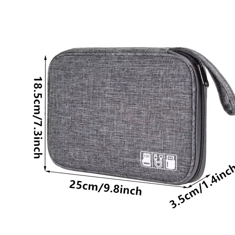 أكياس تخزين الكابلات نظام عدة حالة شاحن USB بيانات الهاتف سماعة سلك القلم قوة البنك أجهزة الأدوات الرقمية