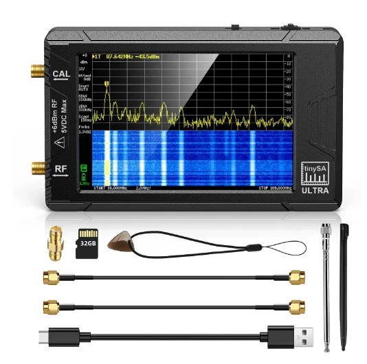 

Latest ULTRA + ZS-406 Electronic Spectrum Analyzer 100K-5.3GHz Ultra-Wide Frequency 4-Inch Touch Screen Accessory