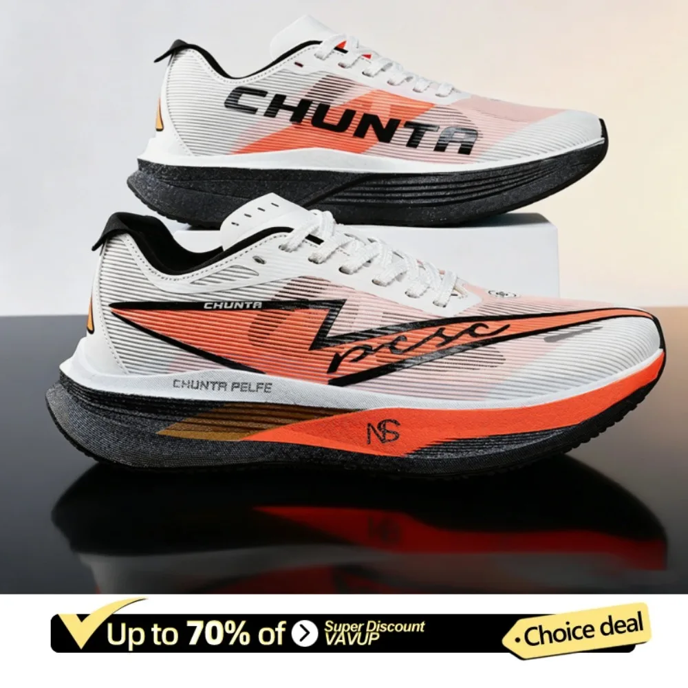 Tênis de Corrida Masculino e Feminino 2026 Antiderrapante e com Amortecimento em Fibra de Carbono Profissional para Maratona CHUNTA Tênis de Corrida Masculino e Feminino 2026 Antiderrapante e com Amortecimento em Fibra de Carbono Profissional para Maratona CHUNTA