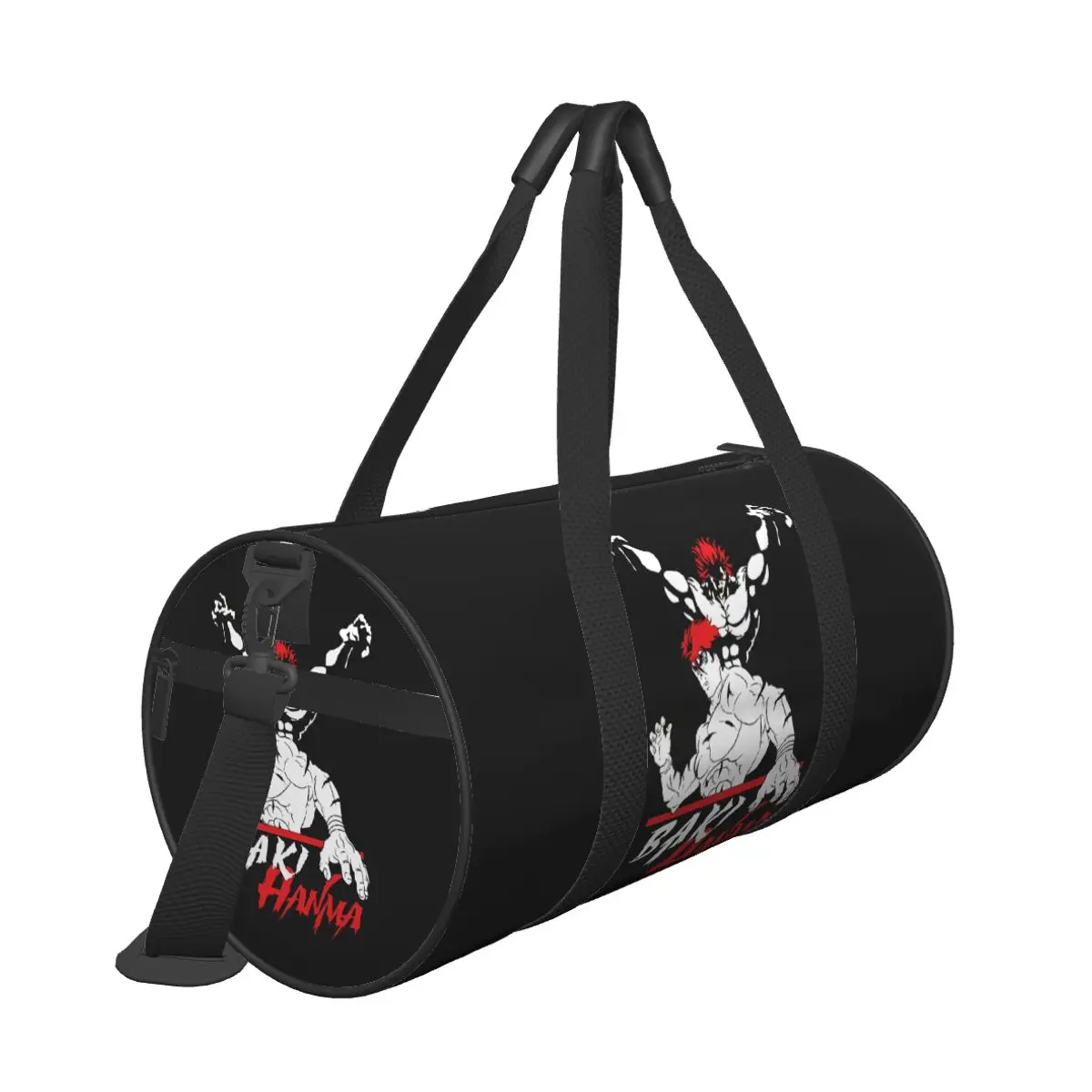 Gym Bag Baki Jack Yujiro Hanma Sports Bag Large Capacity Bodybuilding Manga Couple Waterproof  Handbag Graphic Fitness Bag