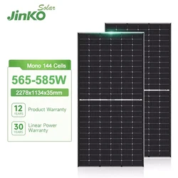 Jinko Solar 565W 570W 575W 580W 585 Watts Tiger Neo N-type Pv Modules Photovoltaic Mono  Panels From China