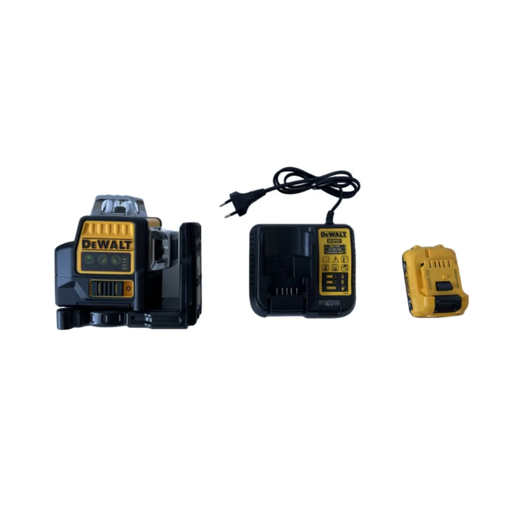 Dewalt DW089LG 12v 12 Line Laser Level Unit 3 Sides*360 Degree Vertical Self Levelling Green Professional Laser Level