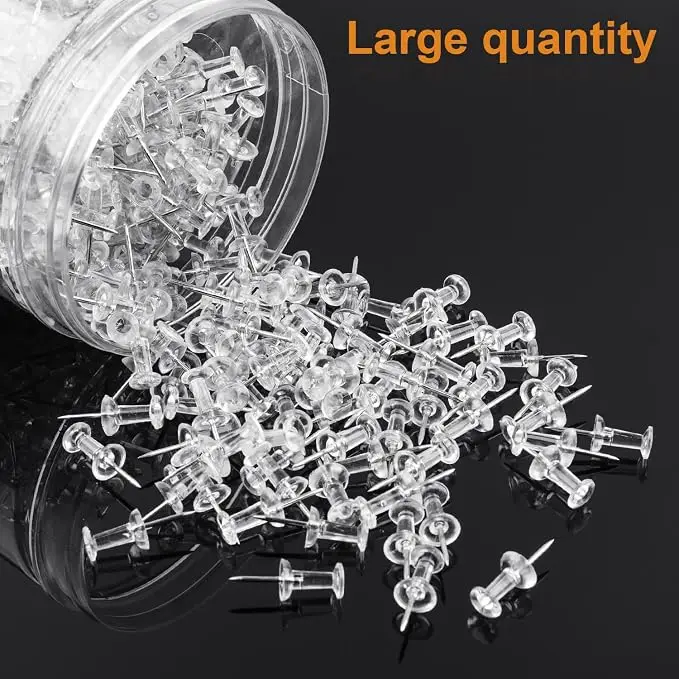 pinos-de-fixacao-push-pins-pacote-com-500-grandes-transparentes-com-ponta-de-aco-e-cabeca-de-plastico-transparente-para-quadro-de-avisos-quadro-de-cortica-escritorio