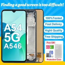 Super AMOLED A54 5G Screen For Samsung Galaxy A54 5G LCD A546U A546B A546M Display Touch Screen Digitizer Assembly Replacement