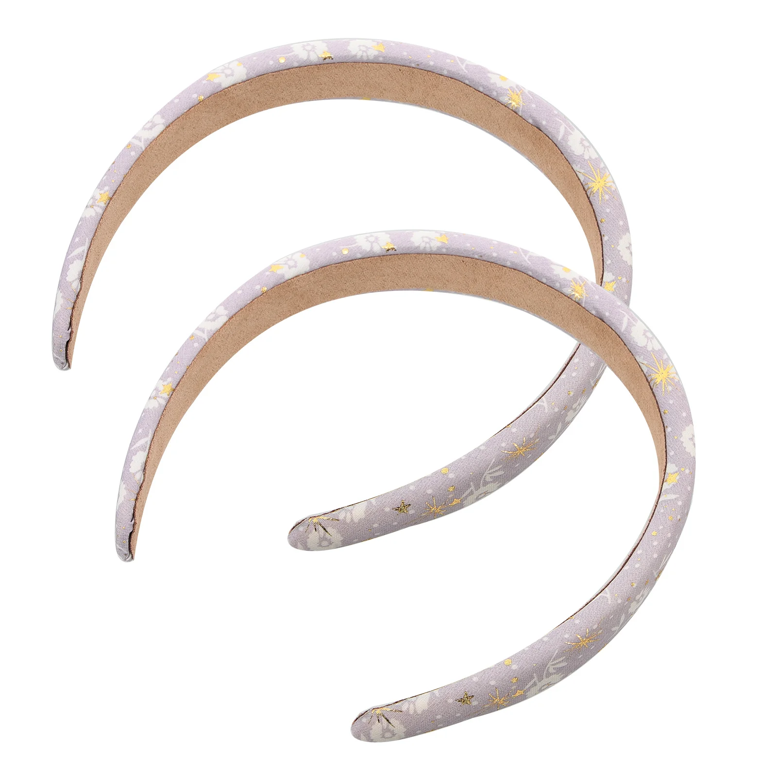 

2pcs Women Headbands Wide Headband Hair Ribbon Fashion Cute Thick Korean Version Purple Girls Accessories Hair Bands