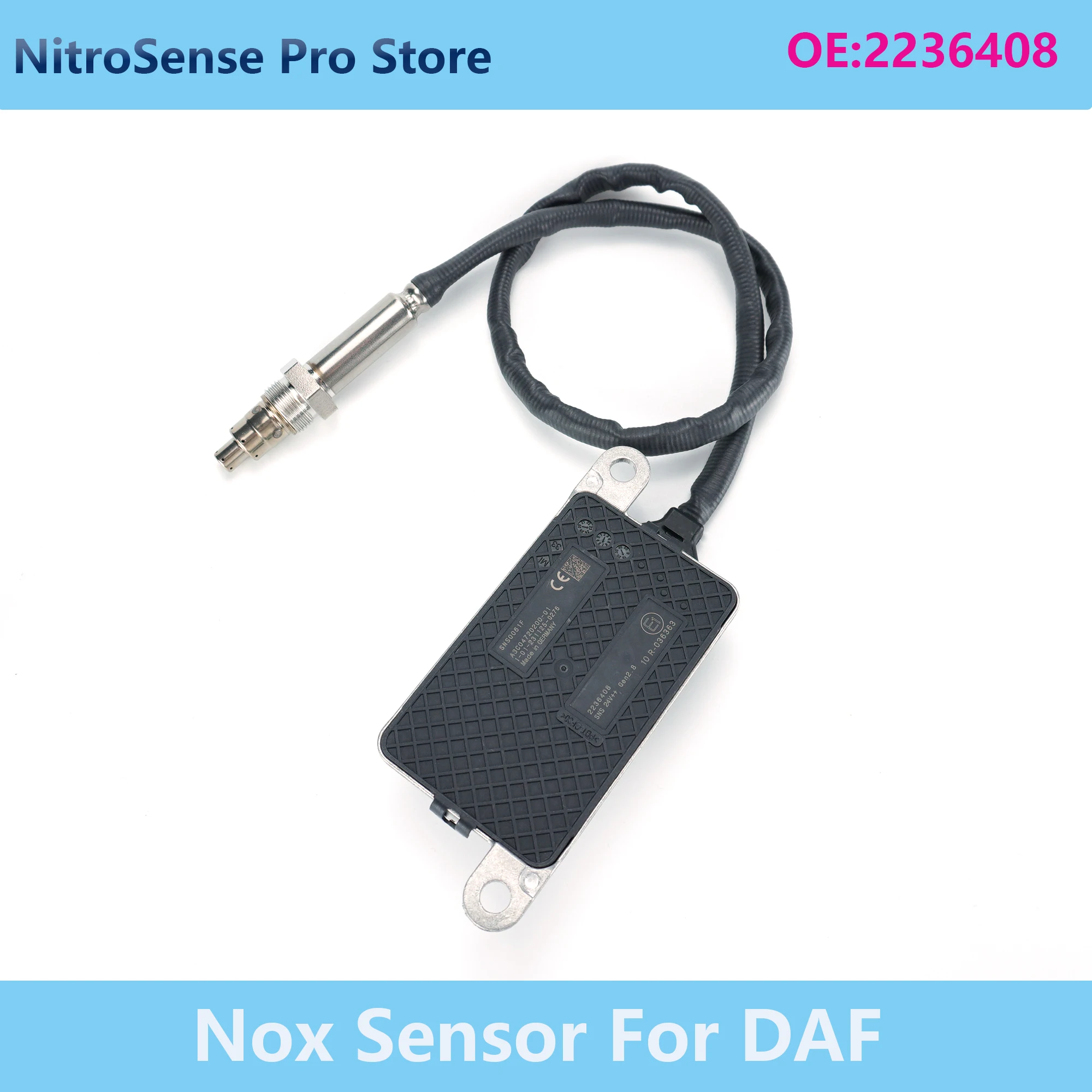 

Nox Sensor 2236408 SNS0061F 24V New Nitrogen Oxide Sensor 24V For DAF Truck