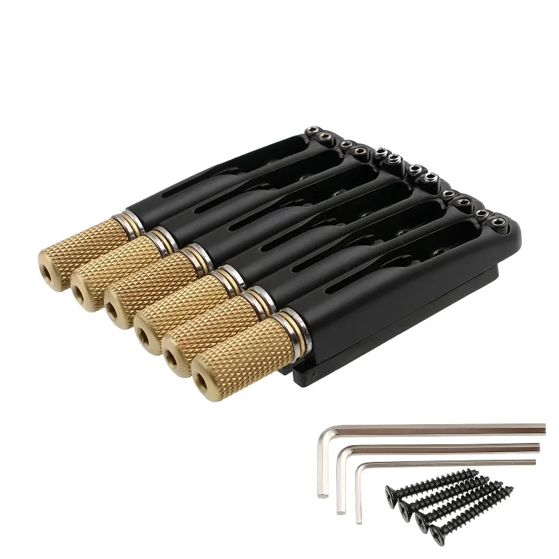 Suitable For Headless Electric Guitar,10.5mm 6 String Guitar Bridge,Locking Tremolo System Guitar Replacement Hardware Part